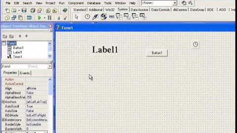 timer menggunakan delphi untuk menampilkan jam.
