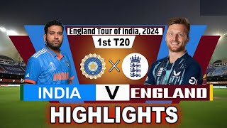India vs England 1st T20 Highlights 2024  | India vs England Highlights | ind vs eng highlights