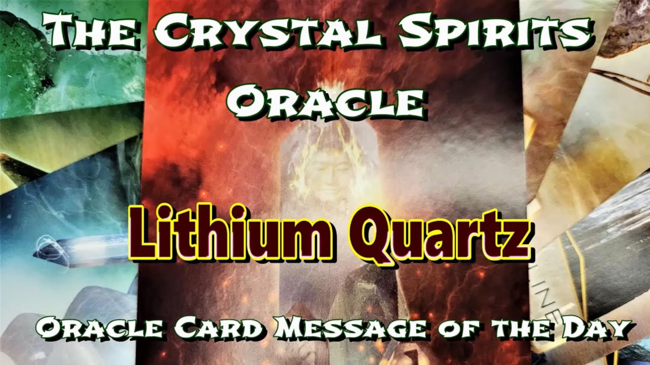 CRYSTAL MESSAGE Oracle Card for the Day: LITHIUM Quartz 🌟💖🌟 Short Visual Meditation 