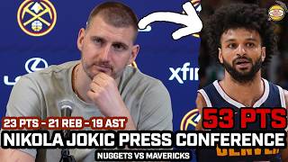 Nikola Jokic After Dropping 23-21-19 on Murray's 53pts Night & Their Special Journey After 400th WIN