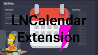LNCalendar Extension, sell you time for bitcoin!