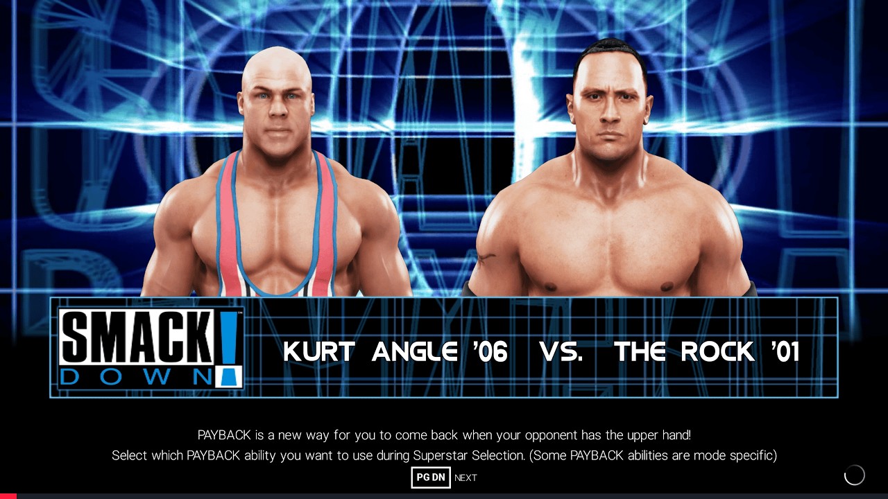 WWE 2K19:  Kurt Angle 2006 Vs. Rock 2001 CPU VS CPU