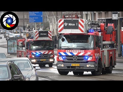 Brandweer Amsterdam // Amsterdam Fire Dept. Engine + Ladders