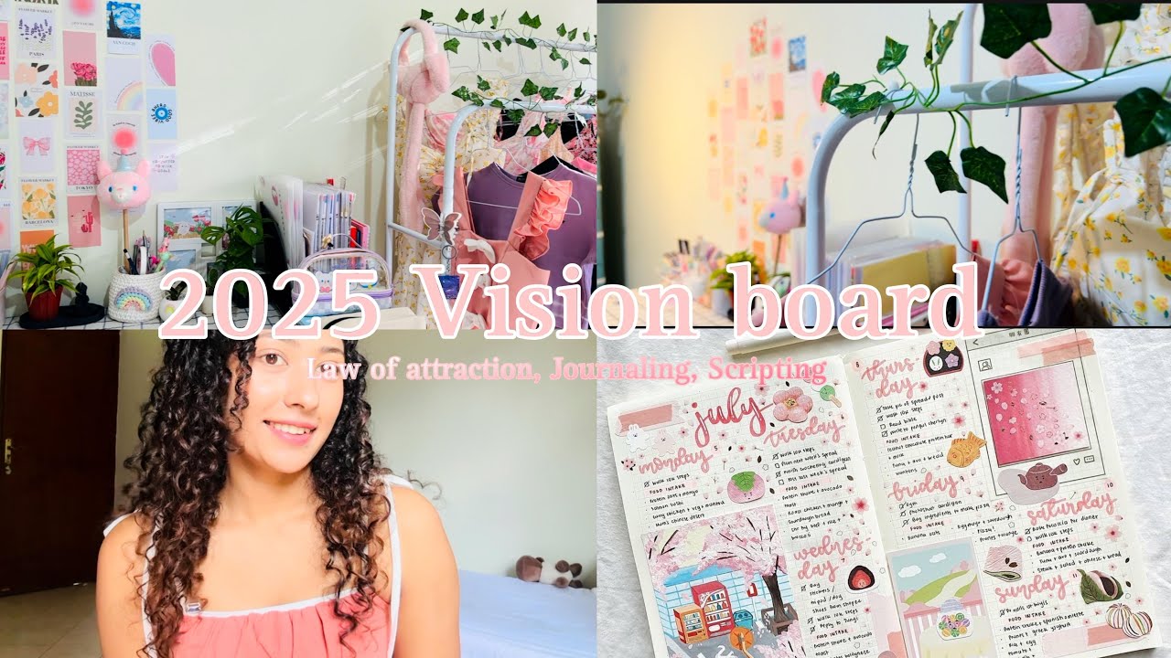 මම Journaling , Scripting කරන විදිහ 💗✨🗒️2025 vision board එක 