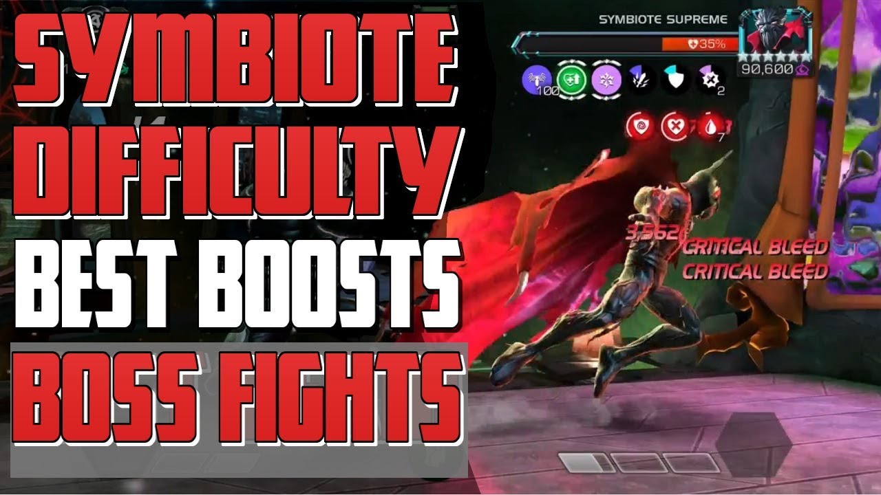 Symbiote Difficulty Tips: Best Boosts & Boss Fights | Marvel Contest of Champions