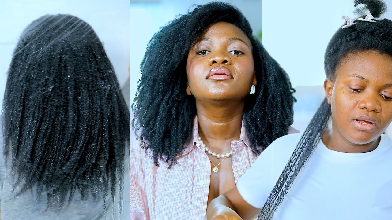 WASH and GO sur cheveux crépus 4c afro || Mon premier WASH AND GO