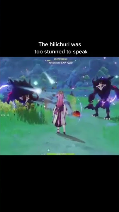 The hilichurl was too stunned to speak 😂 #genshin tiktok keiriara