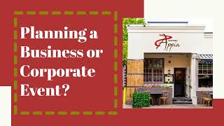 Business and Corporate Events at Trattoria Appia