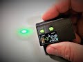 custom-built 100mW green laser