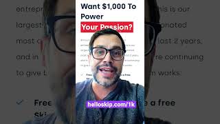 Get $1K Grants — largest Skip grant program to date, quick to enter 💸💯 helloskip.com/1k #funding