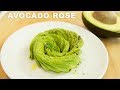 Avocado Rose Garnish Tutorial