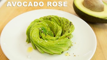Avocado Rose Garnish Tutorial