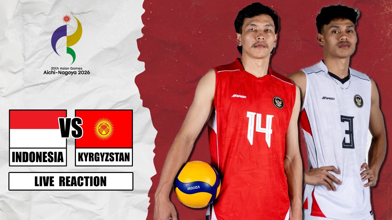 🔴 INDONESIA VS KYRGYZSTAN, Men's Volleyball Asian Games 2026 Live Reaction