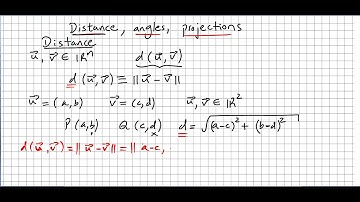 Linear Algebra 33, Vector Distance