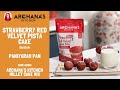 Eggless Red Velvet Pistachio Cake | Paniyaram Pan Cake | Using Archana&#39;s Kitchen Millet Cake Mixes