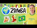 BANDERA Claudia Leitte ZUMBA BRASIL ZIN 83 World Pop Dance Choreography 🇧🇷🎉💃
