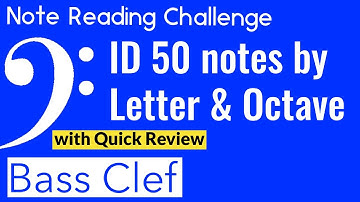 50 notes. 1 second to name each note by letter and octave.. 1 note per slide. Includes Review.