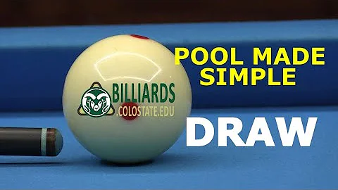 Pool Made Simple … How To Master the DRAW SHOT