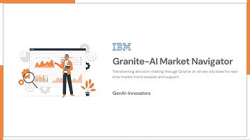Granite-AI Market Navigator Demo | Generative AI Hackathon with IBM Granite | lablab.ai