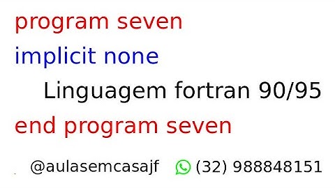 Curso de fortran 90/95 (aula seis) Estruturas de loop.