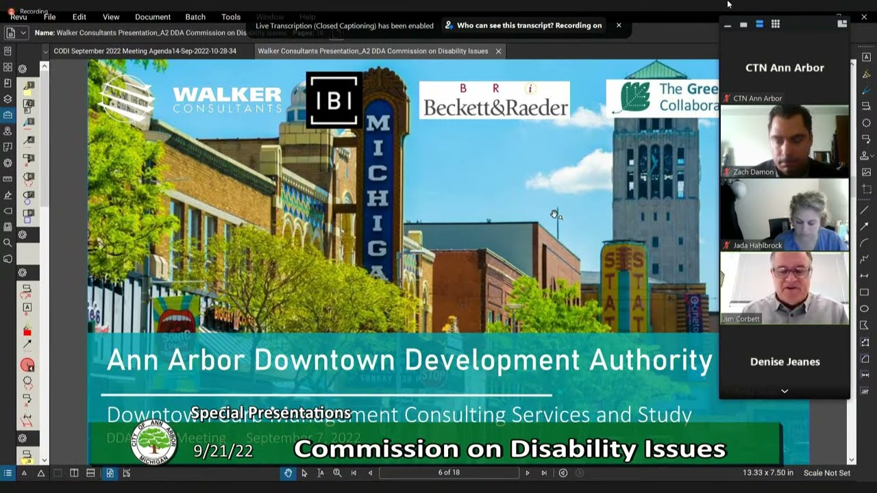 Ann Arbor Commission on Disability Issues 9/21/2022