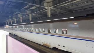 2025年10月26日(JR西日本)北陸新幹線金沢(駅)12番のりば1040Eつるぎ40号(金沢·)富山行き到着→停車 W7系W14編成運行1040Eつるぎ40号富山行き→(回送列車)回送1040E