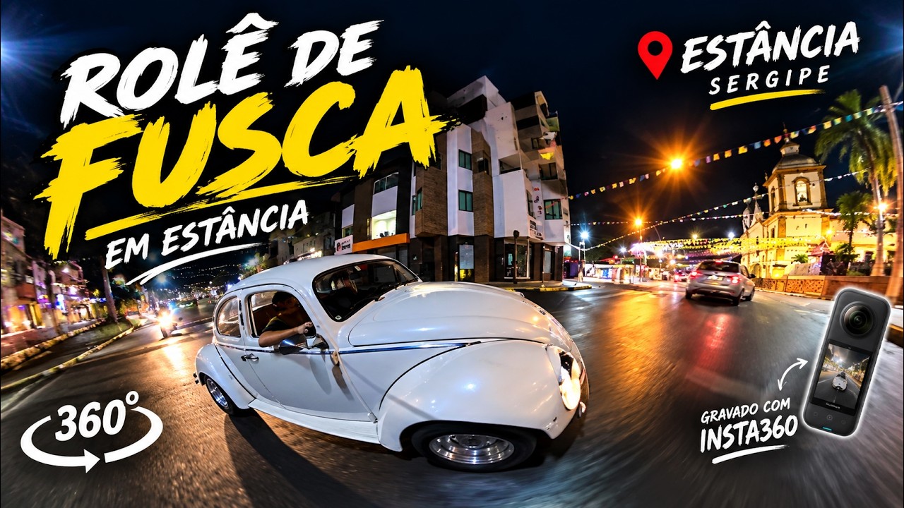 Um Rolê de Fusca pelas Ruas de Estância