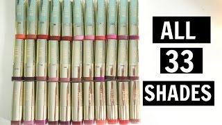 FULL COLLECTION | Milani Color Statement Lipsticks | Lip Swatches + Review