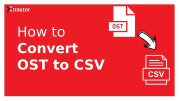 How to Convert OST to CSV File | Xtraxtor | Tutorial