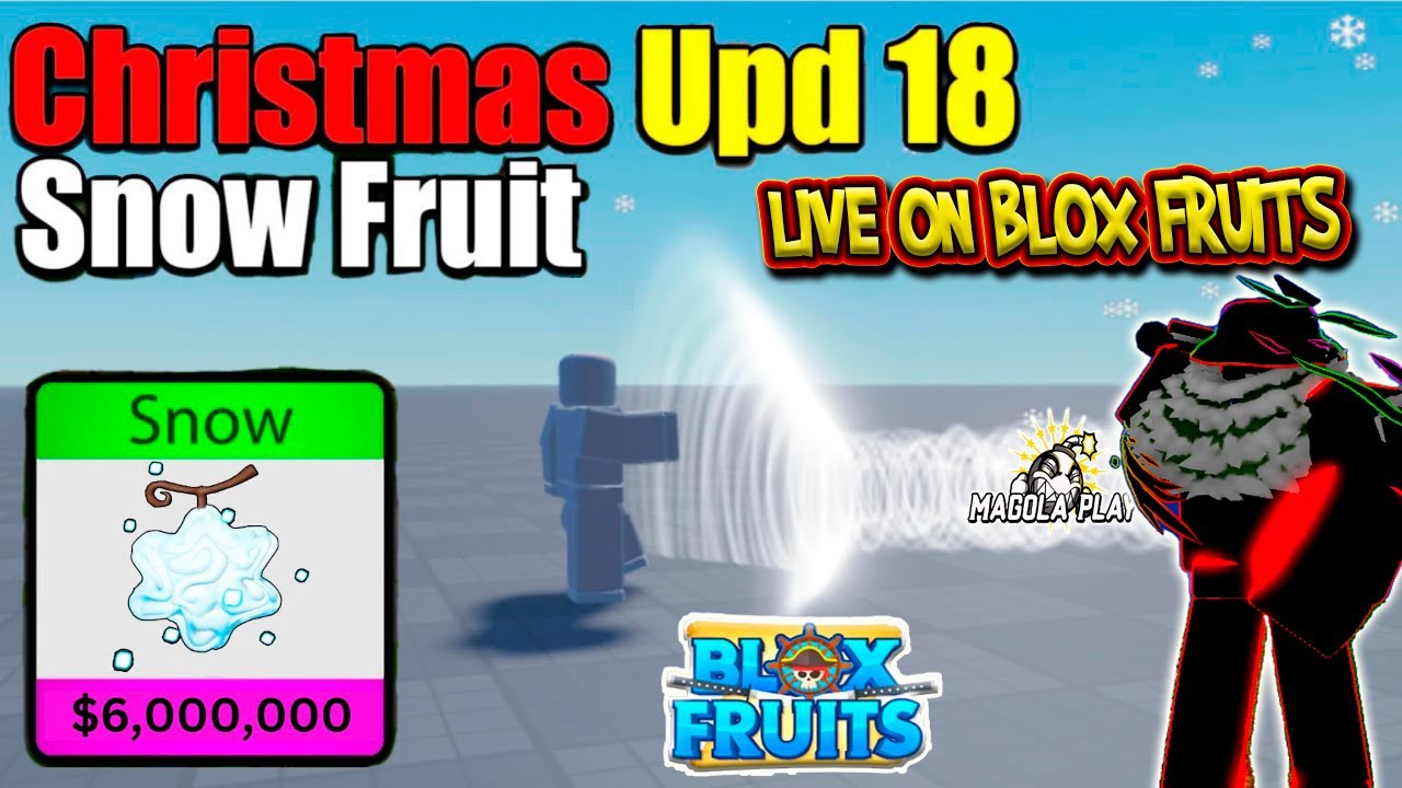 🔴 BLOX FRUITS 🔥DOANDO FRUTA UPDATE 18 ( SNOW ) JOGANDO COM INSCRITOS 🔴