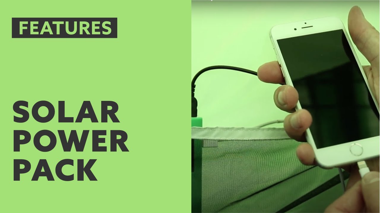 Solar power pack [ CINCH! features ] YouTube