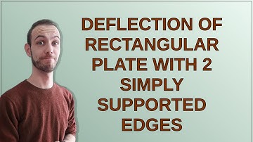 Deflection of Rectangular Plate with 2 Simply Supported Edges
