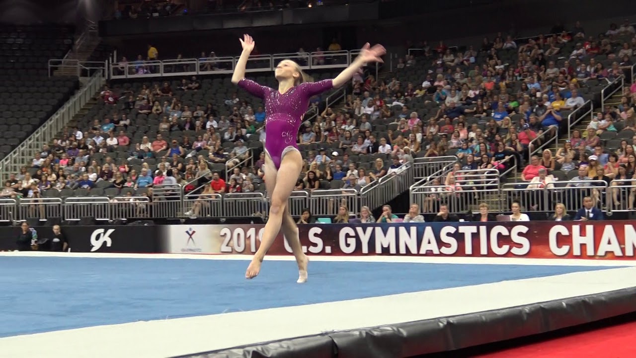 Olivia Greaves –  Floor Exercise – 2019 U.S. Gymnastics Championships – Junior Women Day 1