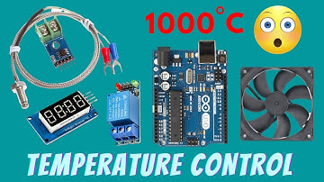 Temperature Control With Arduino Uno | up to 1000 degrees Celsius | K Type Thermocouple