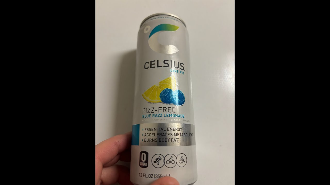 Celsius Blue Razz Lemonade Review - YouTube