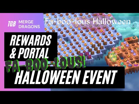 Merge Dragons Fa-Boo-lous Halloween Event Rewards & Portal & Merge Magic ☆☆☆