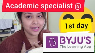 1st day at BYJU&#39;s॥Academic Specialist //লেপটপ বেয়া হ&#39;ল//WFH //Vlog 16// #byjus #academicspecialist