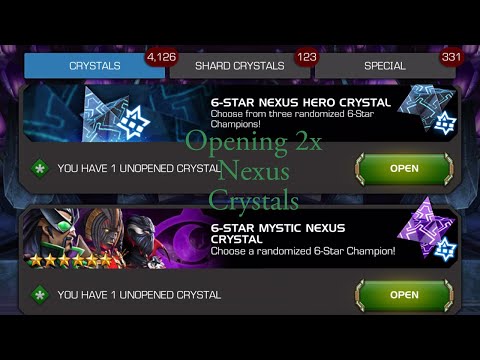 Trading gold for 2 Nexus Crystals….let’s do it…crystal opening…MCOC