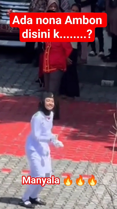 terekam kamera nona ambon lagi dence viral || manyala🔥🔥 #shorts #paskibra #ambon #shortvideo