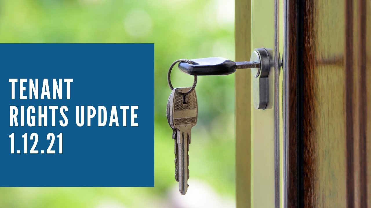 Tenant Rights Update - January 12, 2021