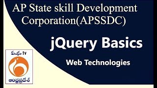 APSSDC | Web Technologies | jQuery -Basics | MANATV Live