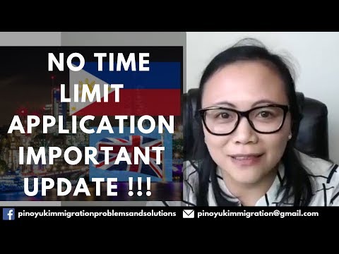 NO TIME LIMIT APPLICATION update October 2018