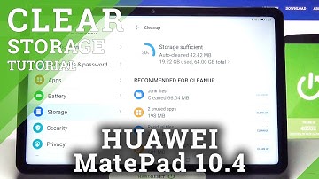 How to Clean Storage in HUAWEI MatePad 10.4 – Remove Storage Section