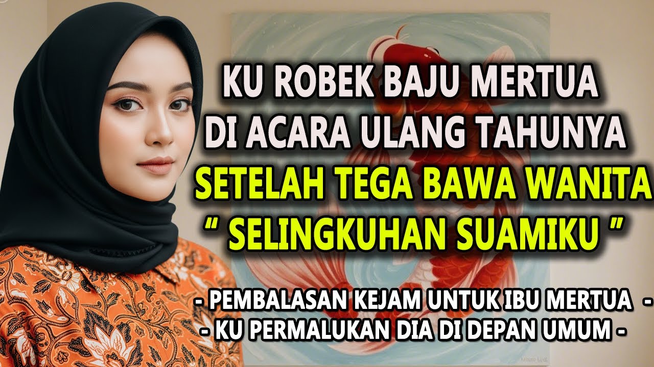 KU ROBEK BAJU MERTUA DI ACARA ULANG TAHUNNYA SETELAH TEGA BAWA PELAKOR #novelromantis #drama