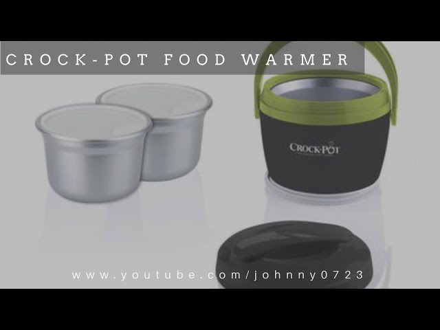 Crock-Pot SCCPLC200-GY 20 oz. Lunch Crock Food Warmer - Gray/Green