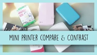 Mini Printer Compare &amp; Contrast | LG PoPo, Polaroid Zip &amp; FujiFilm Instax