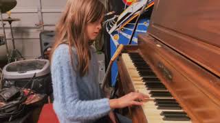 Kira practicing piano. She has been self teaching herself a song she likes from YouTube. ❤️