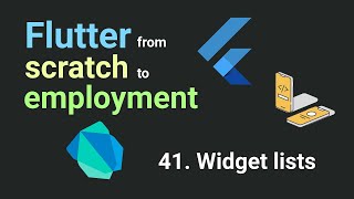 Free Flutter Course From Scratch To Employment - Lesson 41. Widget Lists Flutter Tutorial