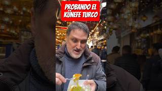 Probando el delicioso künefe en Estambul!! #foryou #travel #parati #viajes #comida