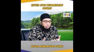 Ketika Istri Memaksakan Nafkah Diluar Kemampuan Suami (Ustadz Dr.Khalid Basalamah)